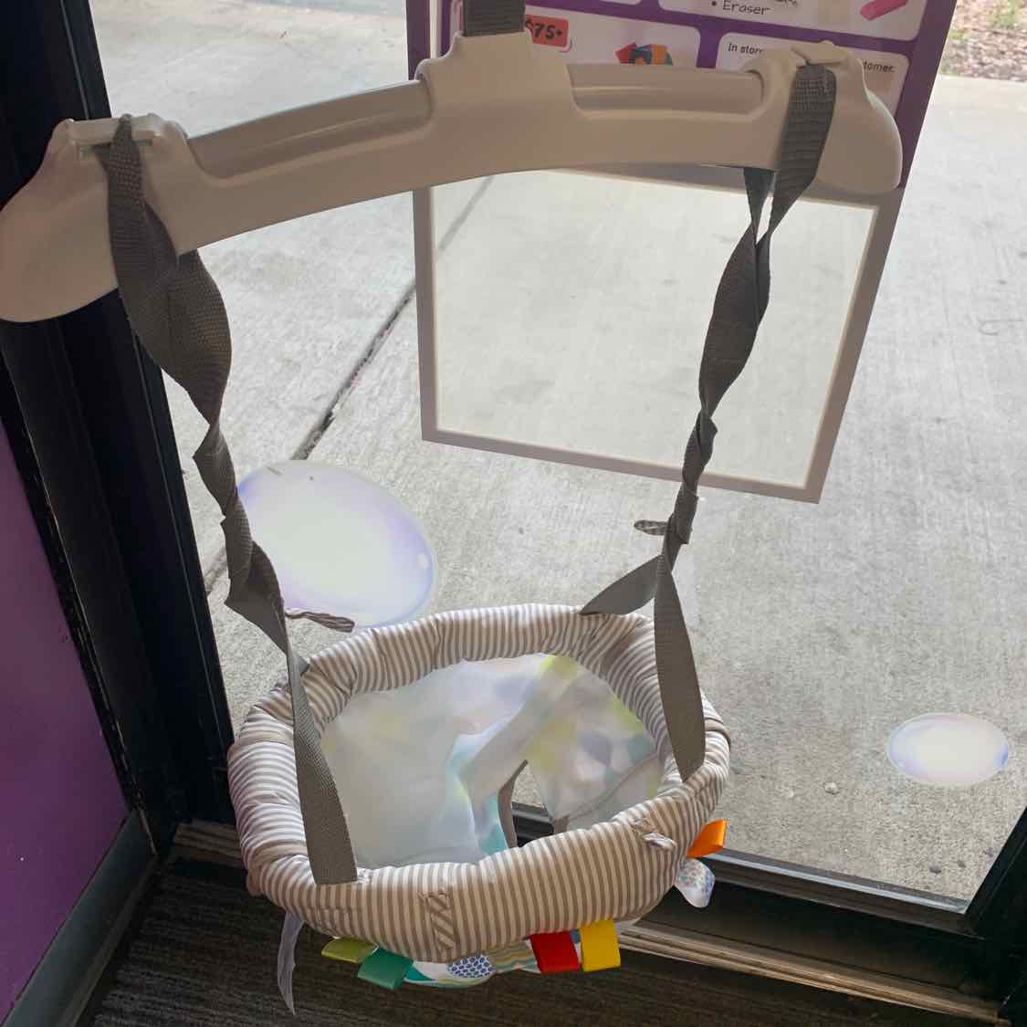 Bright Starts White/Blue Doorway Jumper