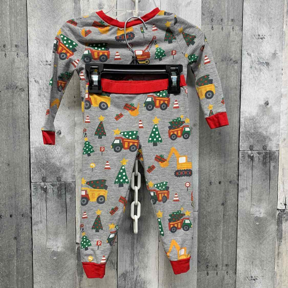 Size 12-18 Months Gray/Red Mud Pie 2pc PJs