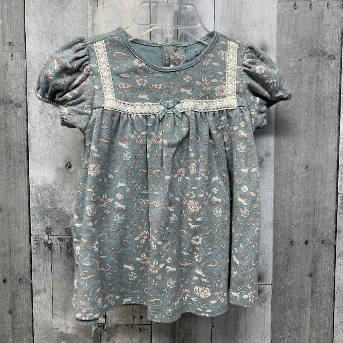 Size 12 Months Blue/White B Brand 2pc Dress