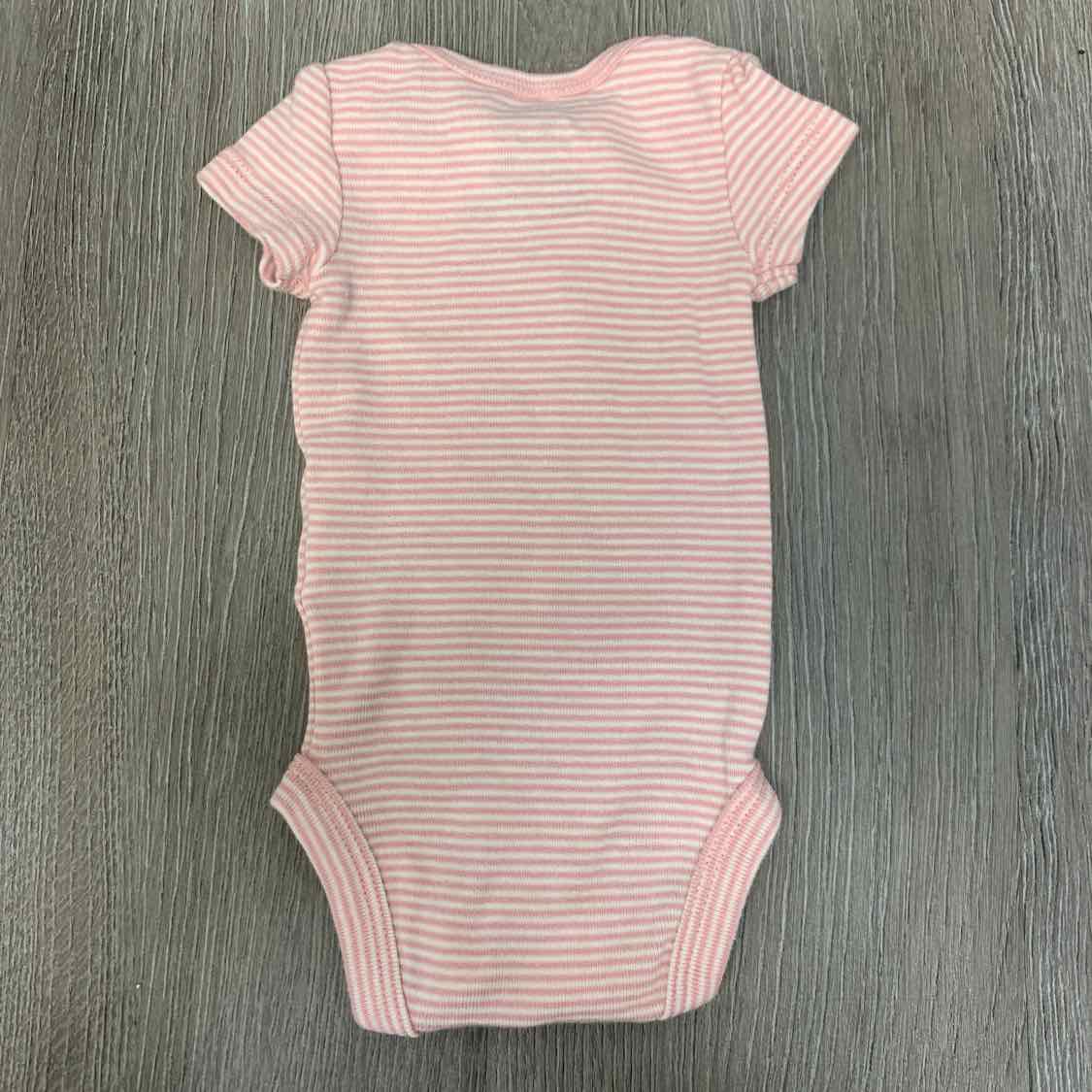 Size Preemie Pink/White Carter's Bodysuit