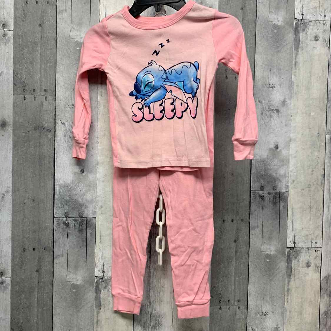 Size 6 Pink/Blue Disney 2pc PJs
