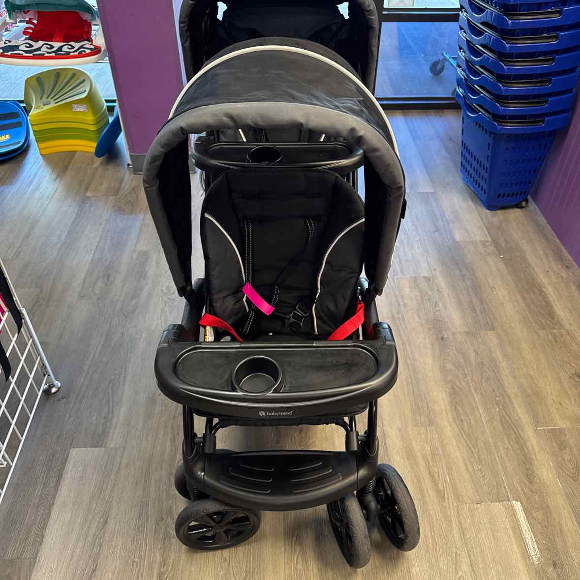 Baby Trend Black Double Stroller - Tandem