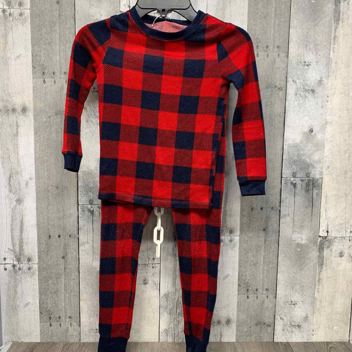 Size 5 Red Plaid Mid Brand 2pc PJs