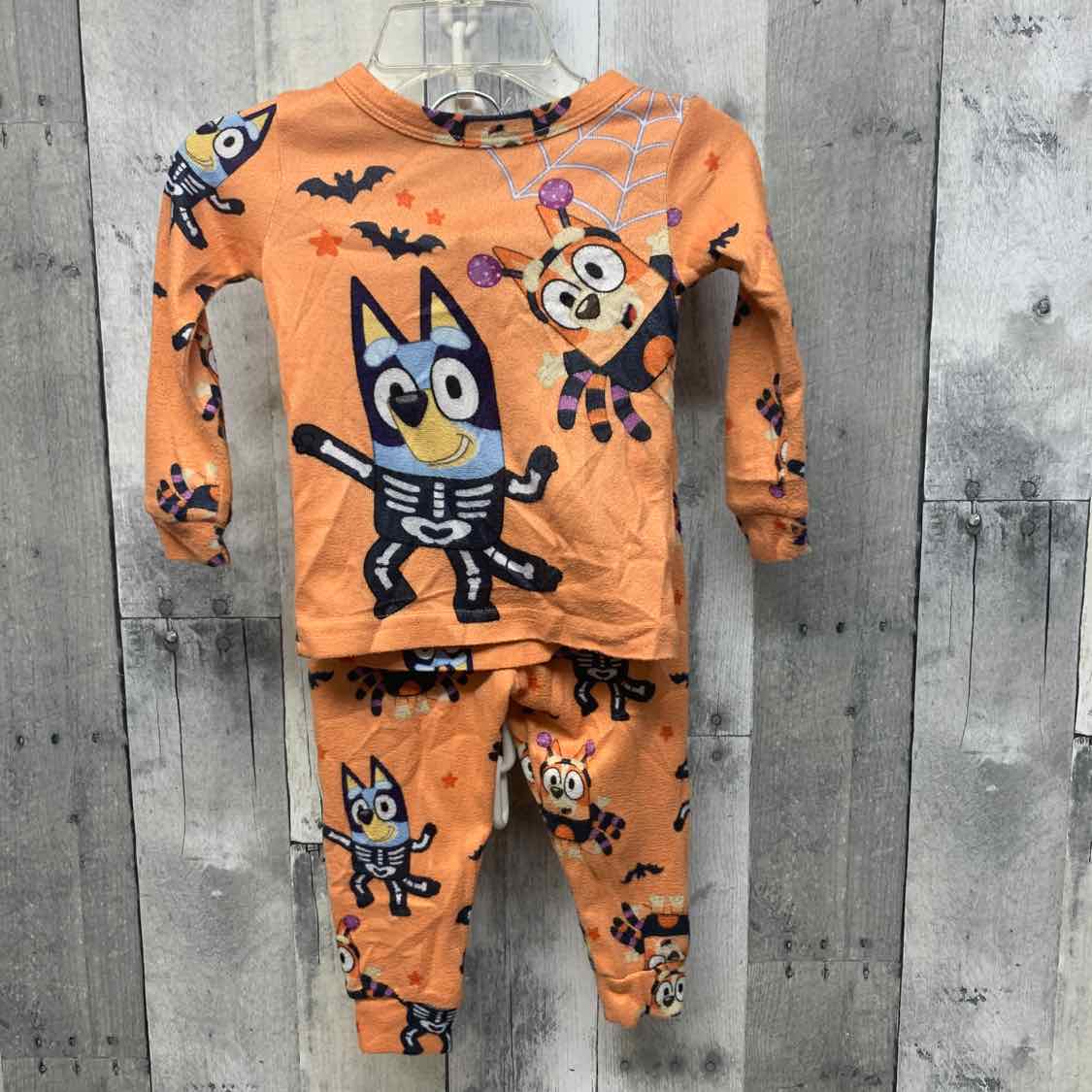 Size 18 Months Orange Print Disney 2pc PJs