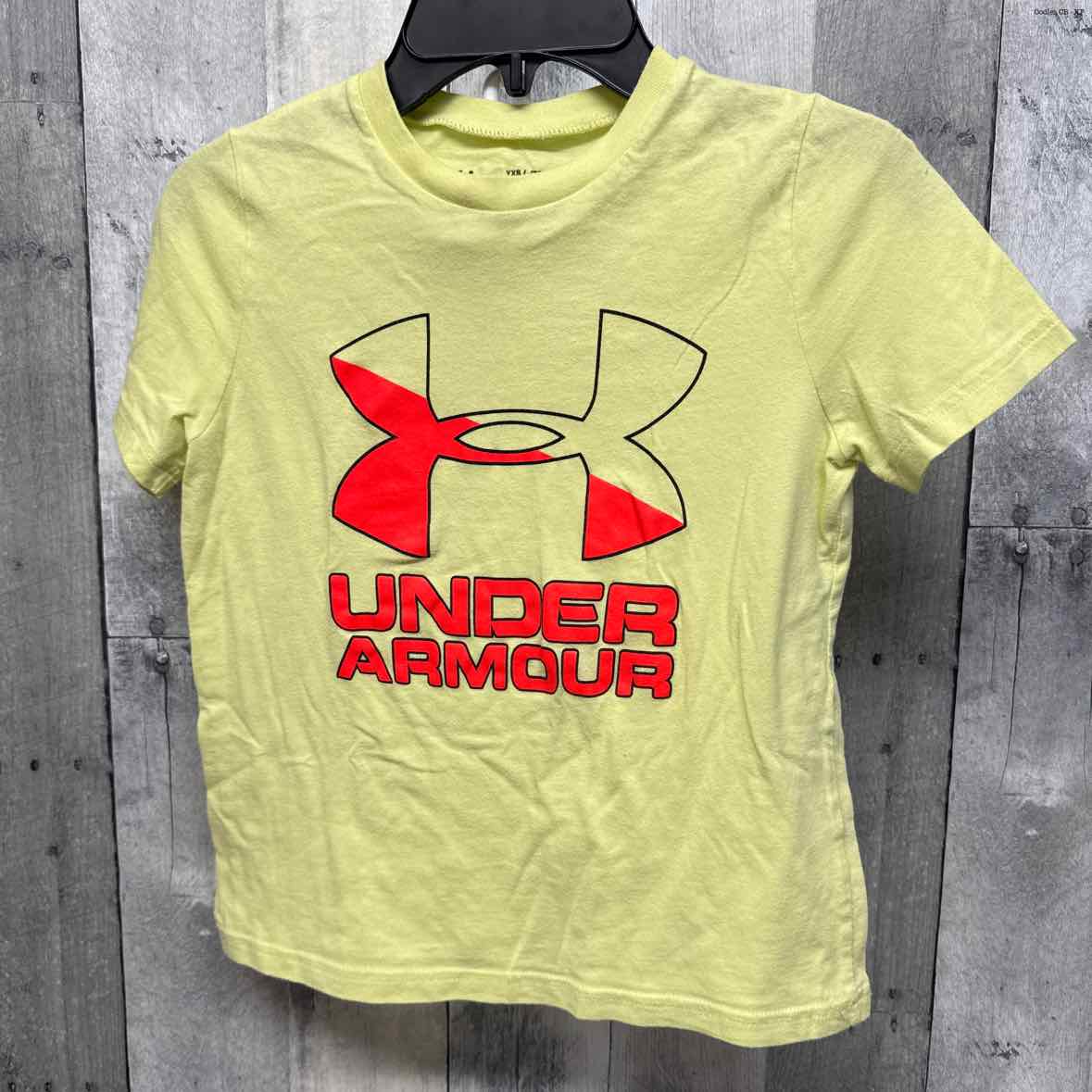 Size 5 Yellow Graphic Sport Brand T Shirt