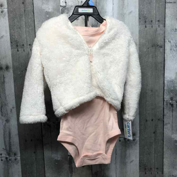 Size 24 Months White/Pink Child of Mine 2pc Top