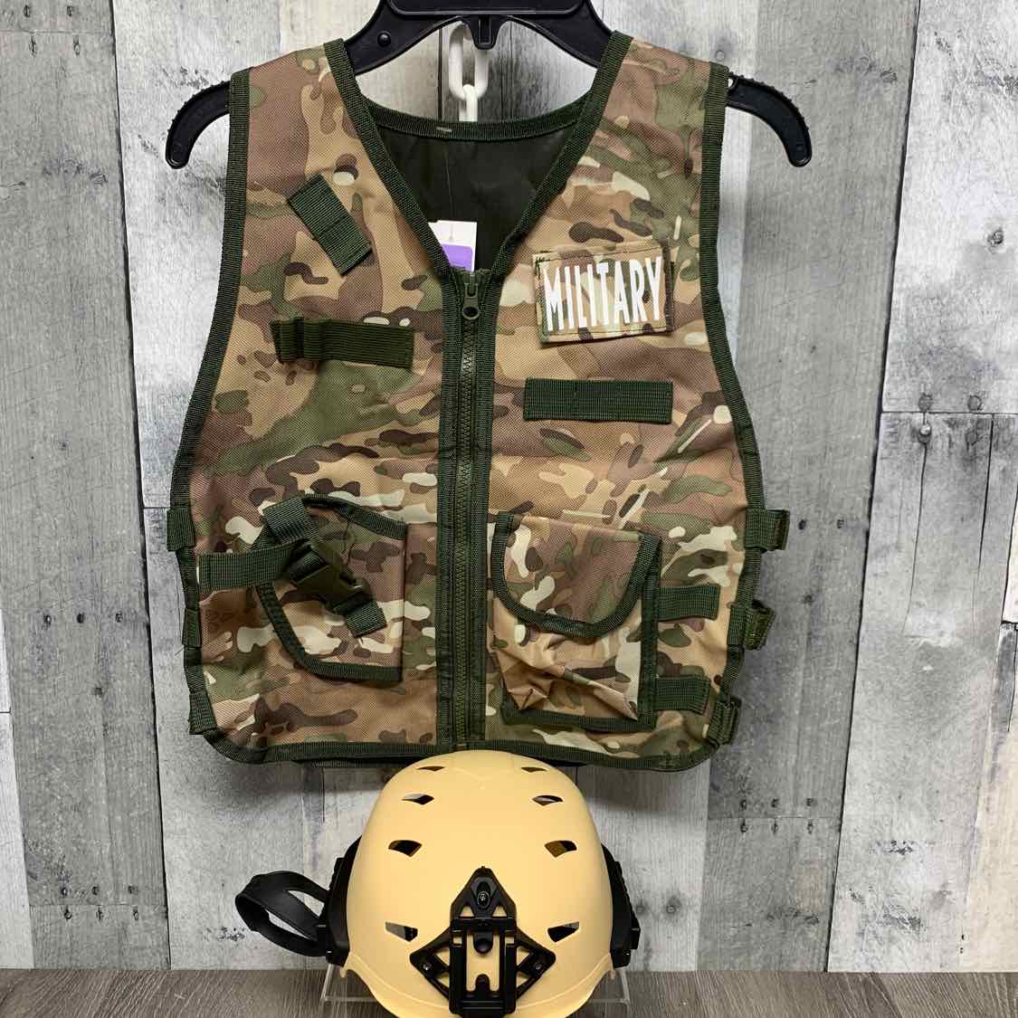 Green Camo Size No Size Halloween Costume - Big Kid