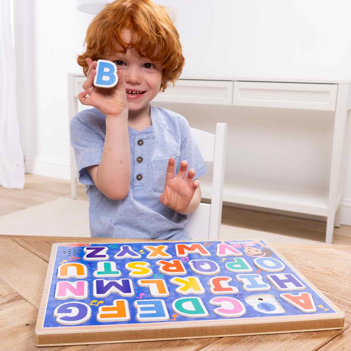 Melissa & Doug Ms Rachel Alphabet Phonics Wooden Puzzle