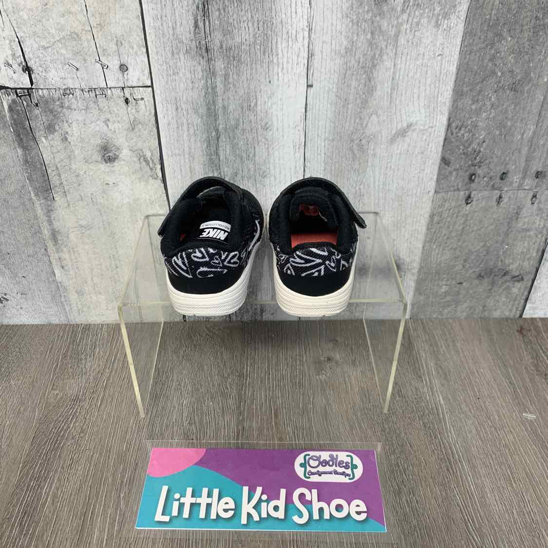 Size 3 Black/White Sport Brand Sneakers