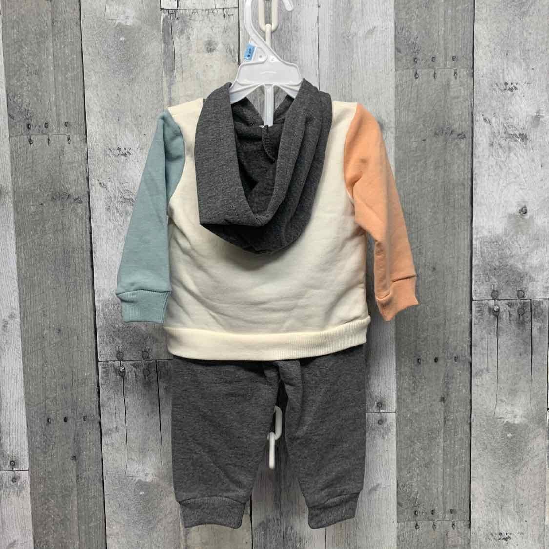 Size 6-9 Months Orange/Gray Duck Duck Goose Shirt/Pants