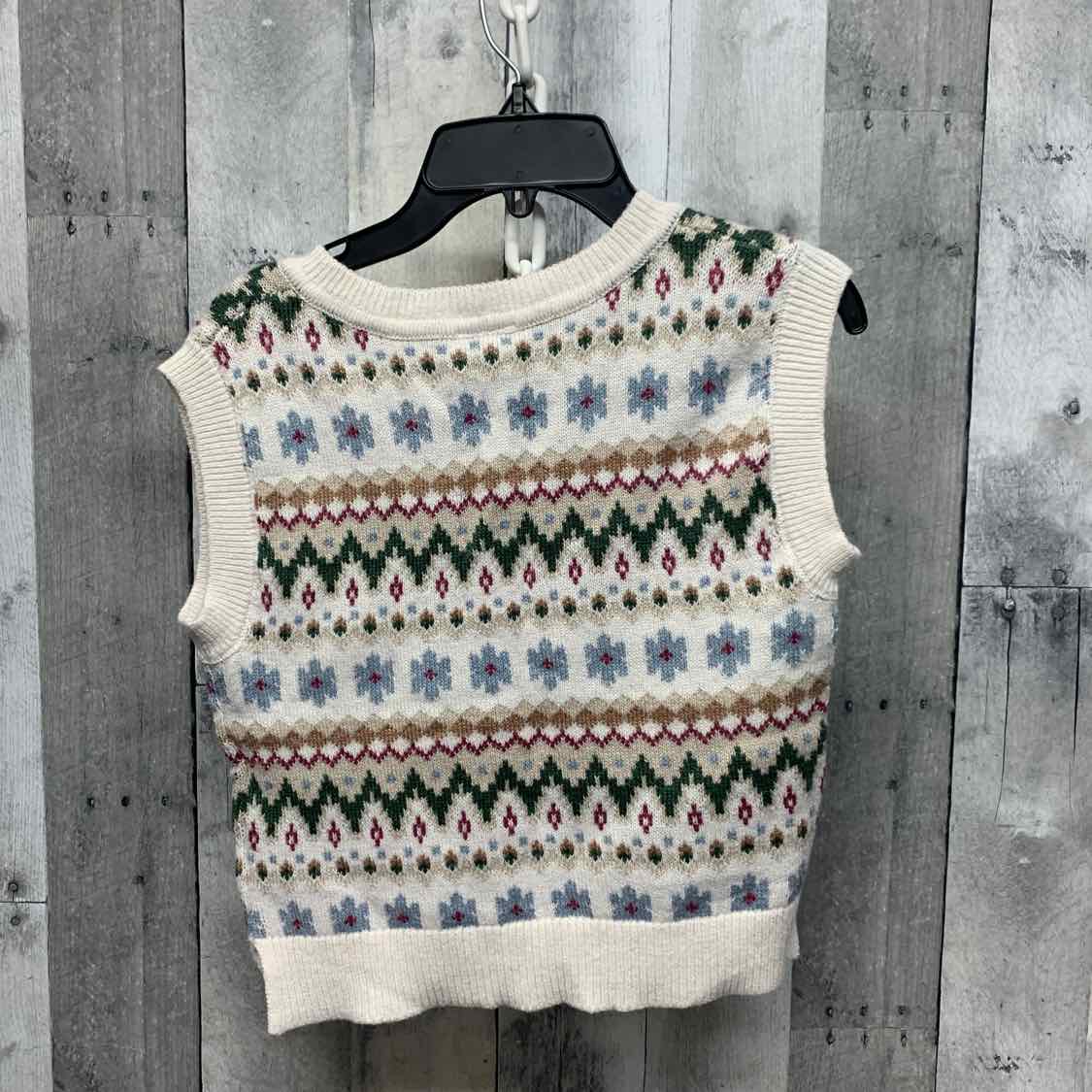 Size 9/10 Ivory/Green Abercrombie Sweater
