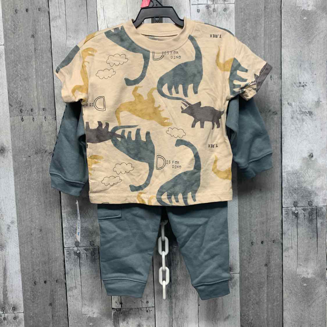 Size 18 Months Green/Tan Child of Mine Shirt/Pants