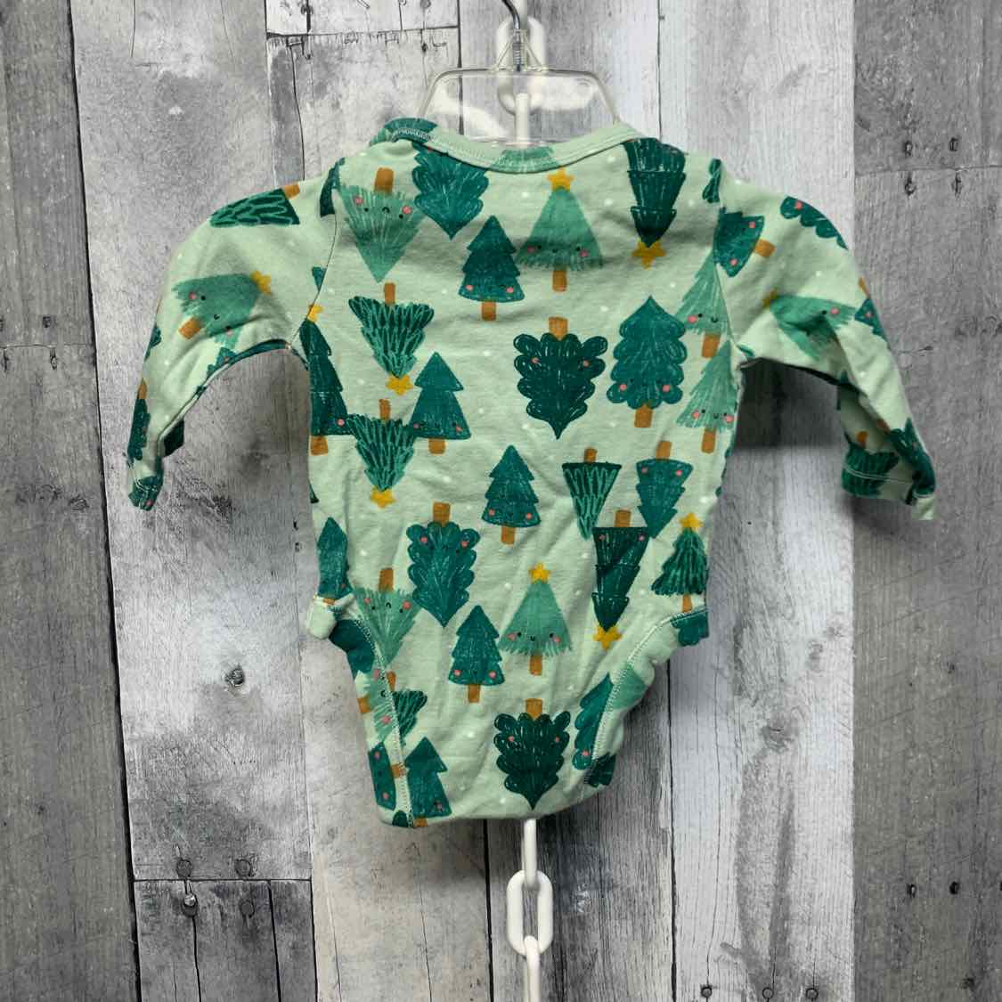 Size 0-3 Months Green Graphic Old Navy Bodysuit
