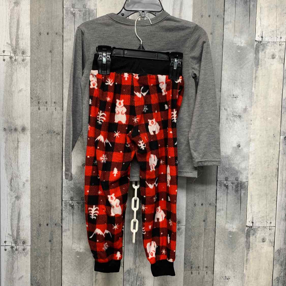 Size 6/7 Gray/Red Holiday Brands 2pc PJs