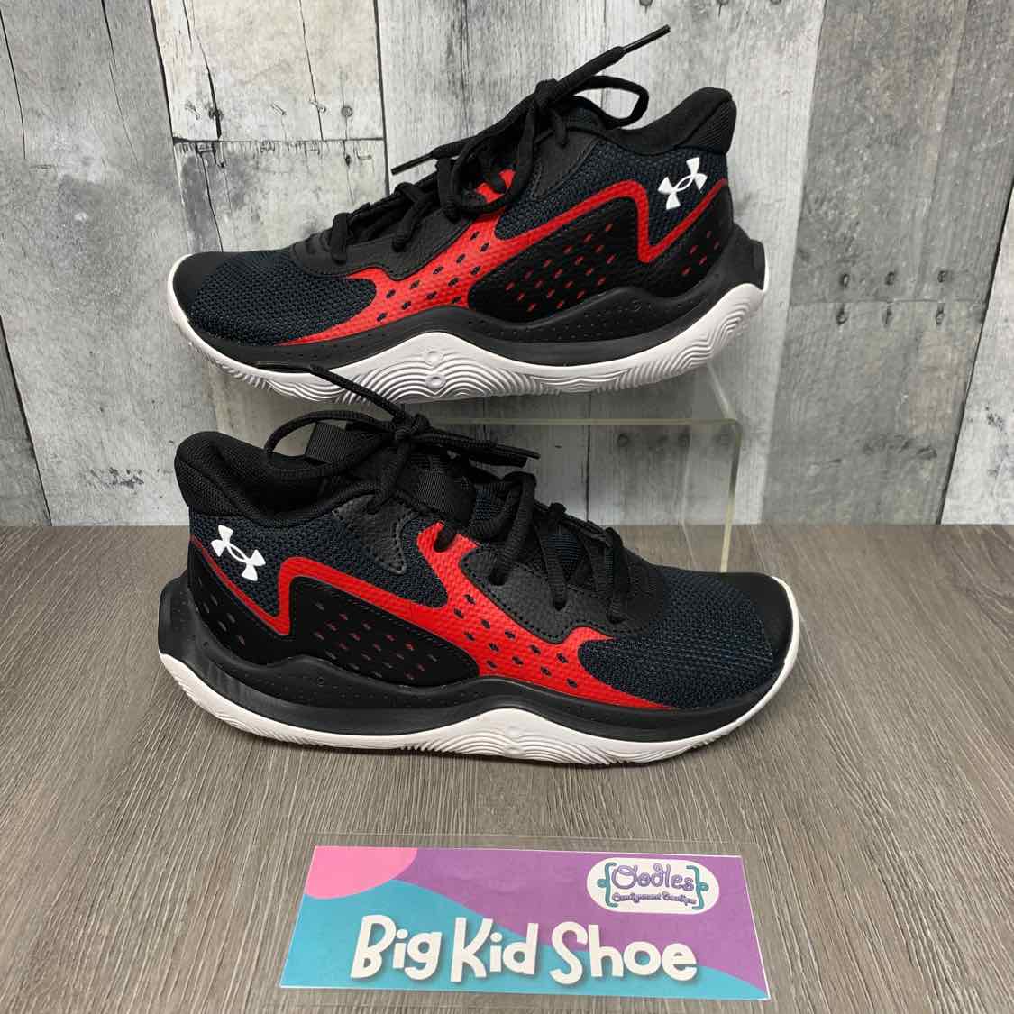 Size 6.5 Black/Red Sport Brand Sneakers