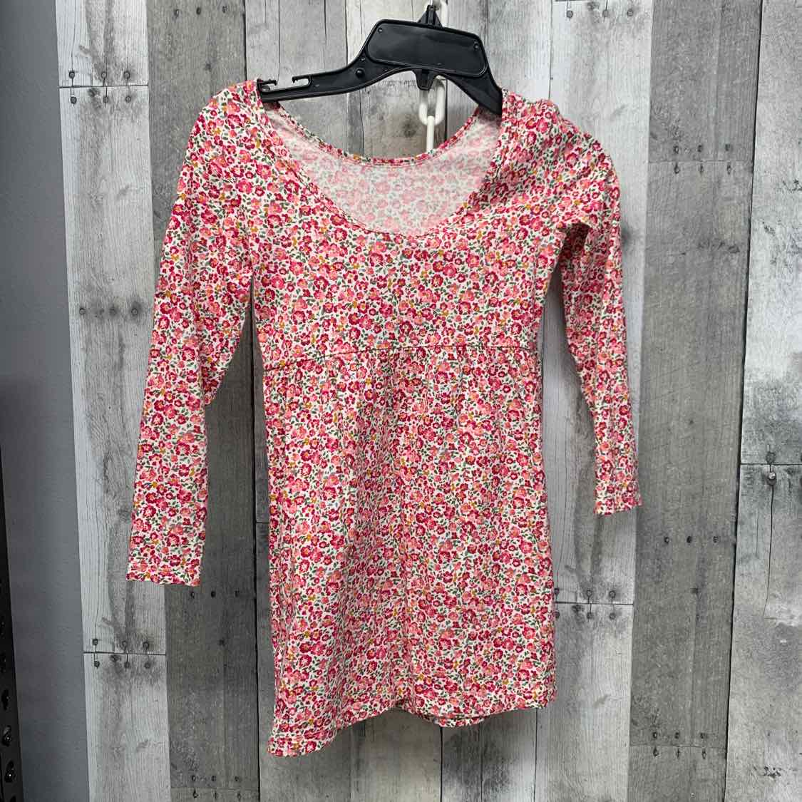 Size 6 Pink Floral Print Carter's LS Dress