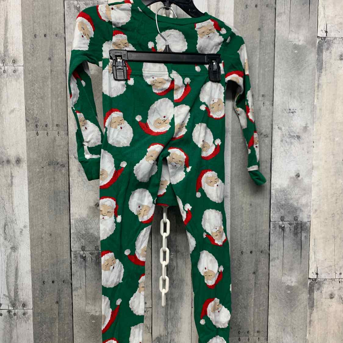 Size 7 Green Print Just One You 2pc PJs
