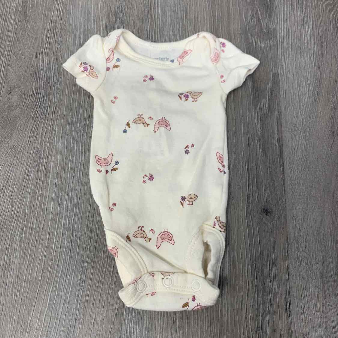 Size Preemie Ivory Graphic Carter's Bodysuit
