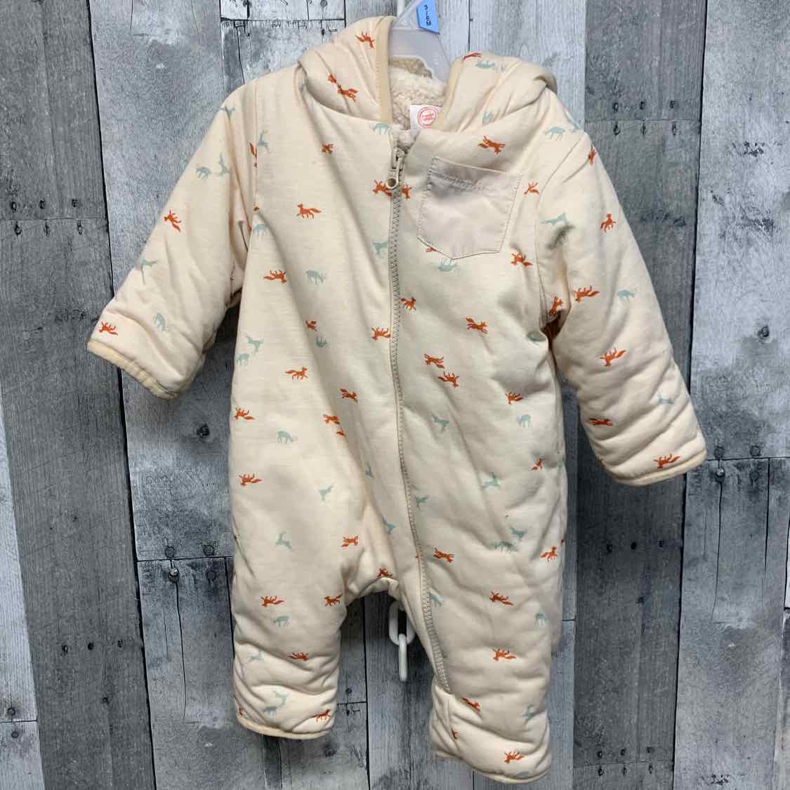 Size 3-6 Months Tan Print Wonder Nation Snow Suit