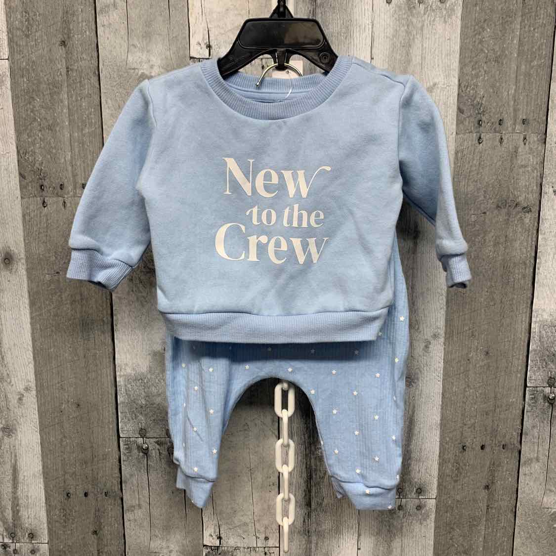 Size 3-6 Months Blue/White Cloud Island Shirt/Pants