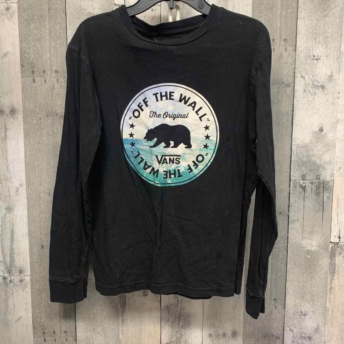 Size Medium Black Vans Long Sleeve Shirt