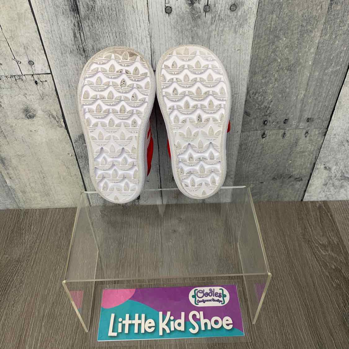 Size 5 Red/White Sport Brand Sneakers