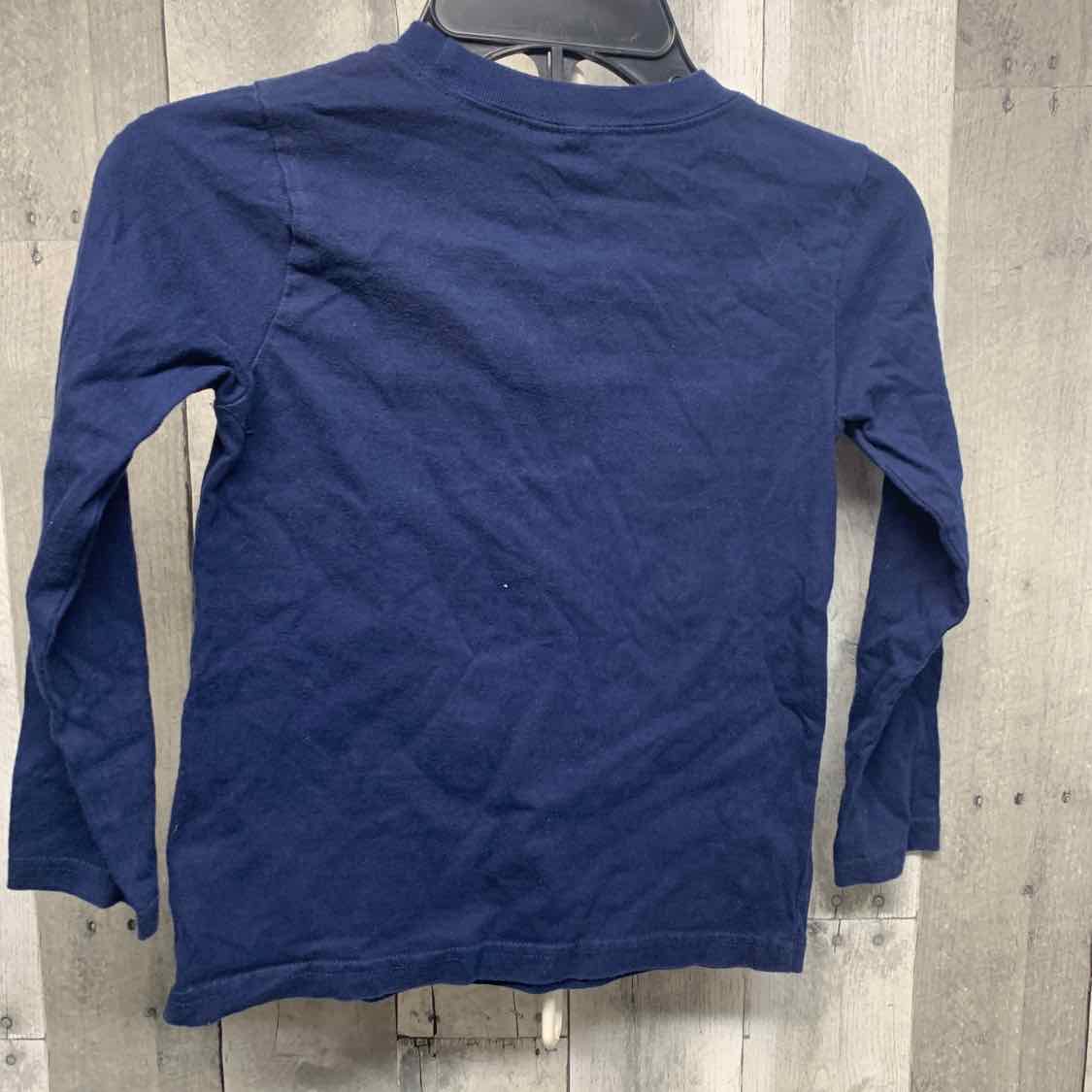 Size 5T Navy Graphic Just One You Long Sleeve Shirt