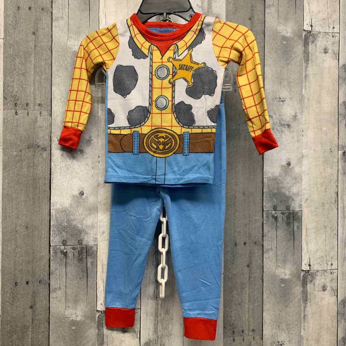 Size 4T Blue/Yellow Disney 2pc PJs