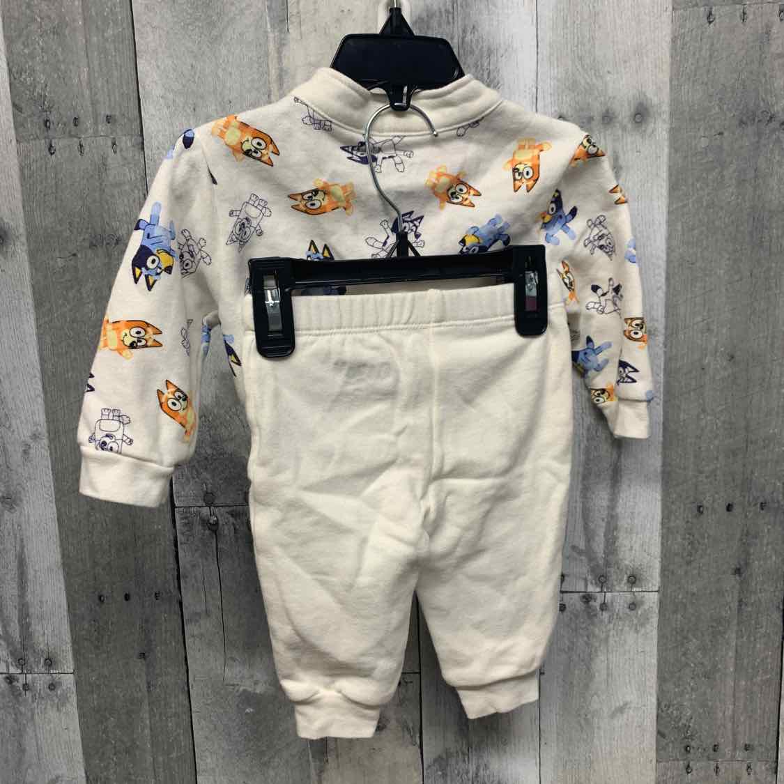 Size 3-6 Months White/Blue Disney Jacket/Pants