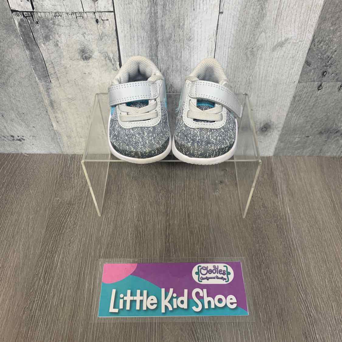 Size 2 Gray/Black Sport Brand Sneakers