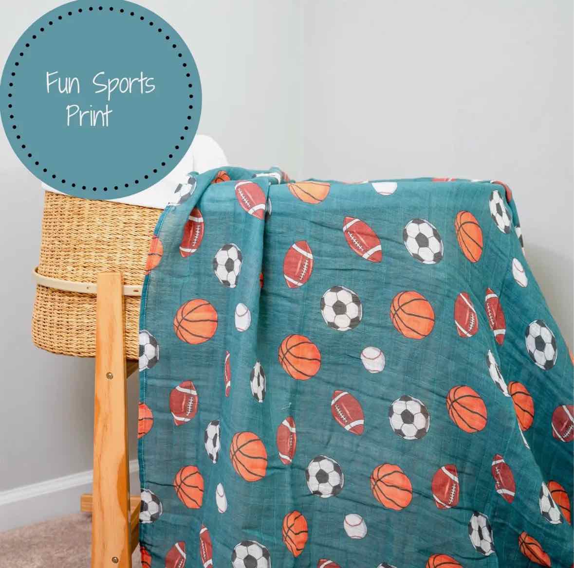 LollyBanks Little Athlete Receiving Blanket