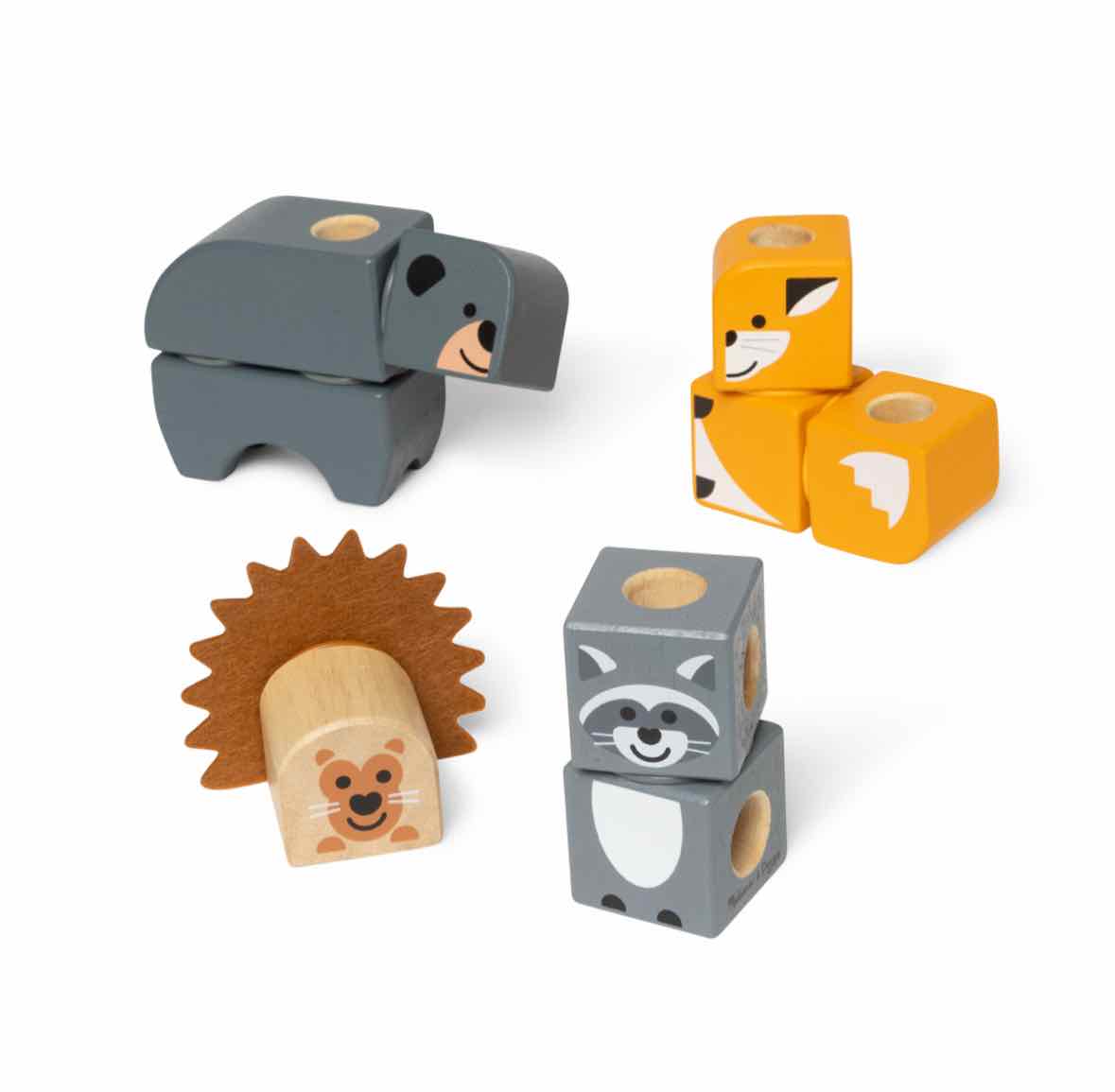 Melissa & Doug Blockables Woodland Friends