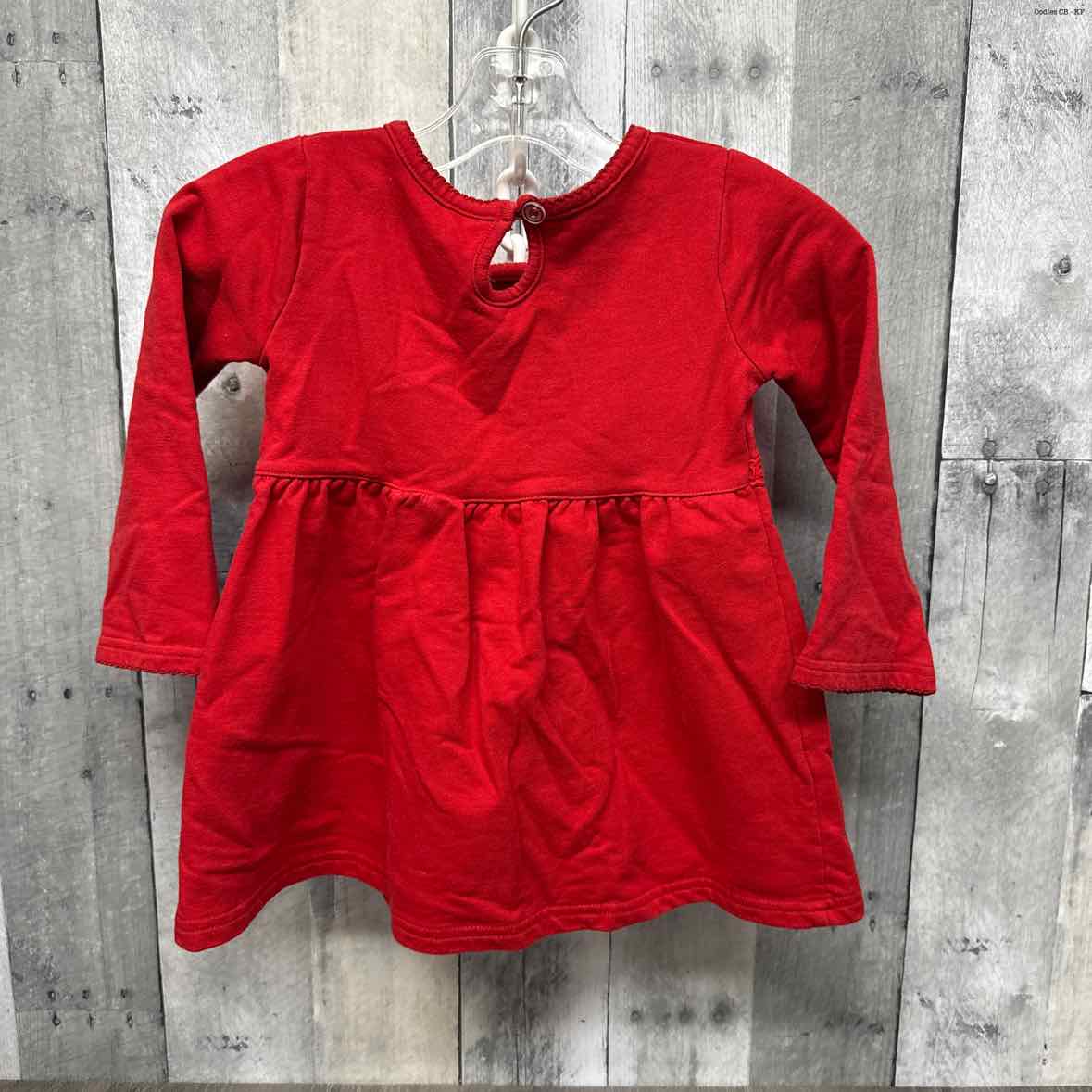 Size 4T Red Copper Key LS Dress