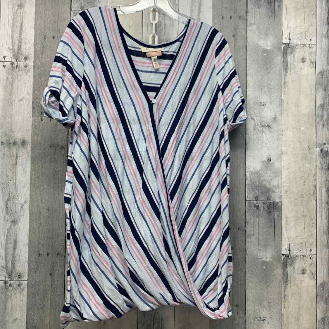 Size XL Blue Striped Jessica Simpson Nursing Top