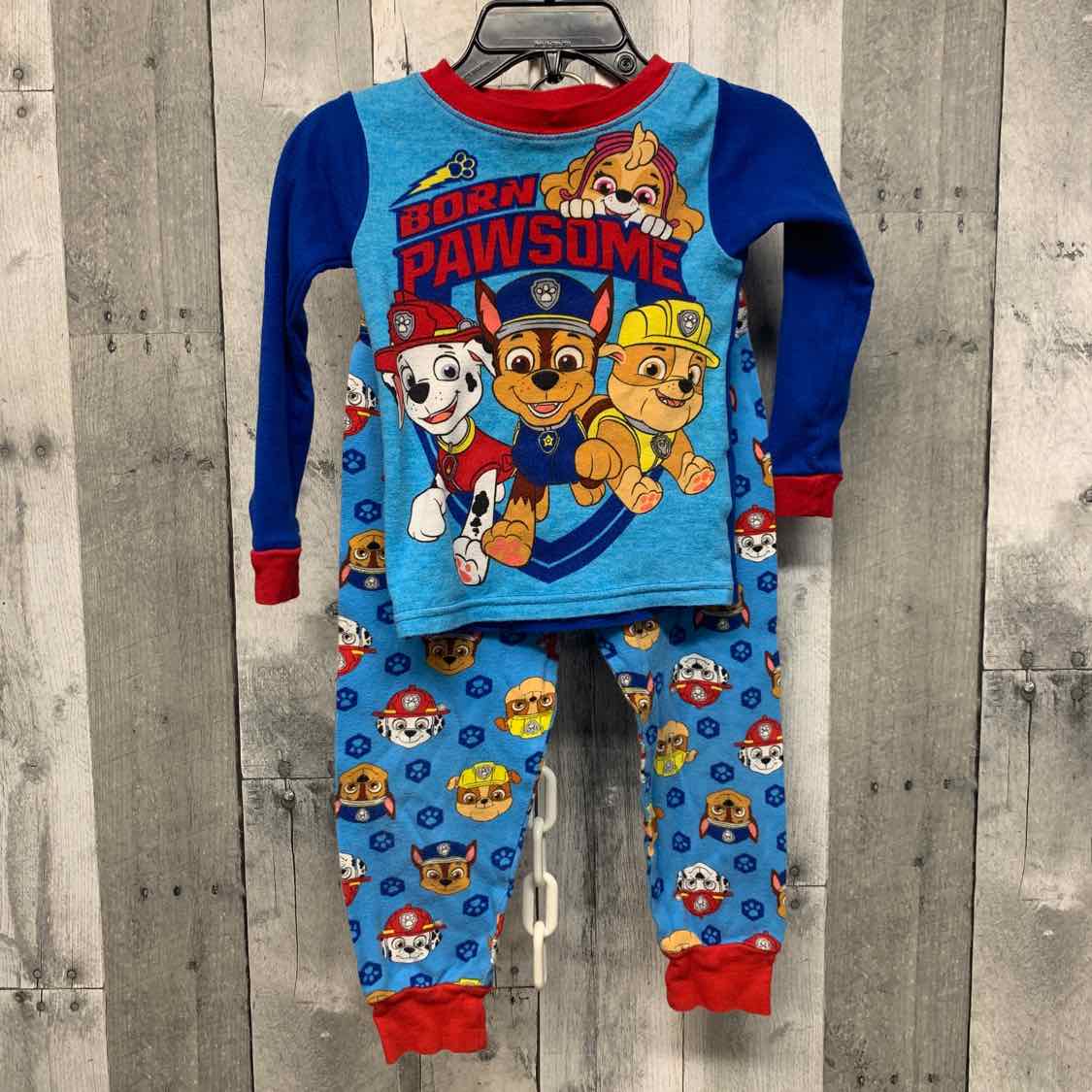 Size 3T Blue Graphic Paw Patrol 2pc PJs