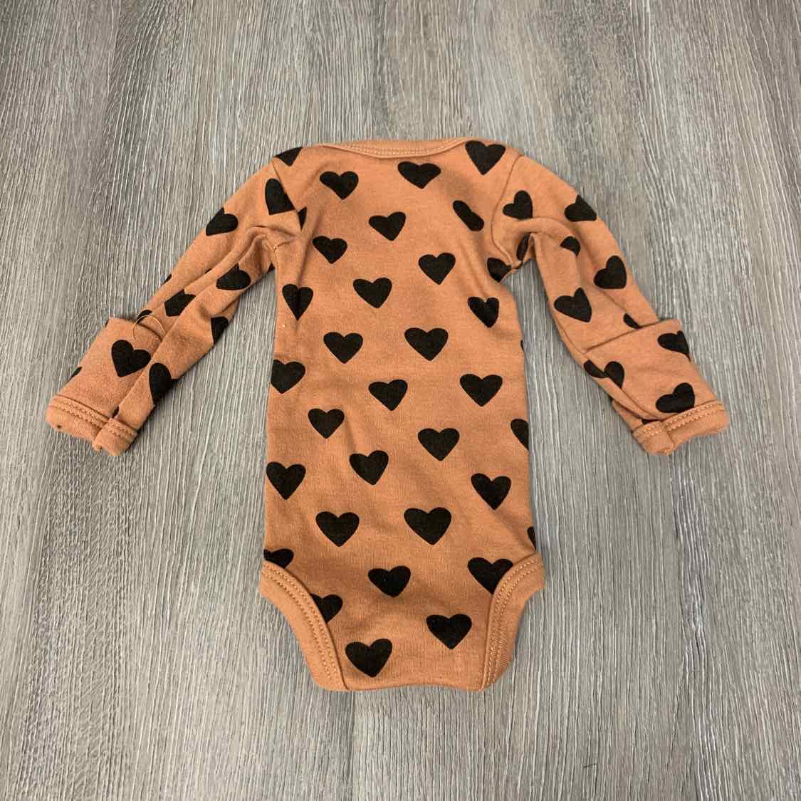 Size Preemie Brown Print B Brand Bodysuit