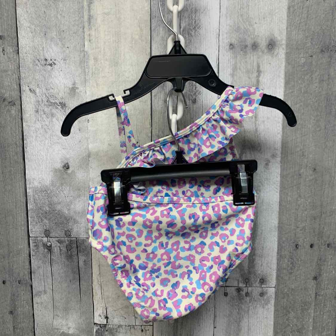 Size 2T Purple Print Cat & Jack Swim Suit - 2pc+