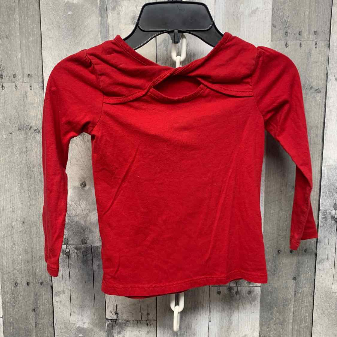 Size 4T Red Graphic Holiday Brands Long Sleeve Shirt