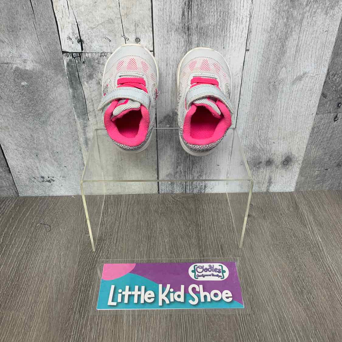 Size 2 Gray/Pink Sport Brand Sneakers