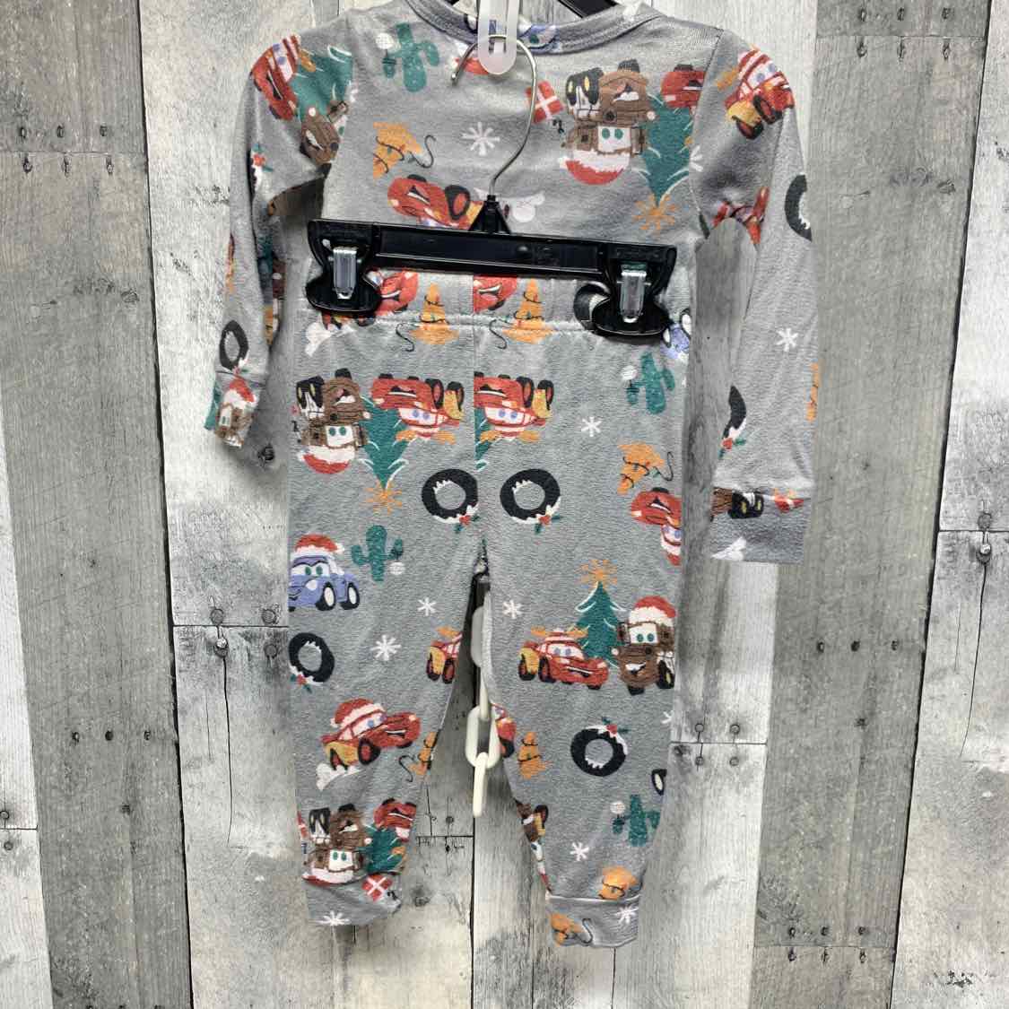 Size 2T Gray/Red Disney 2pc PJs