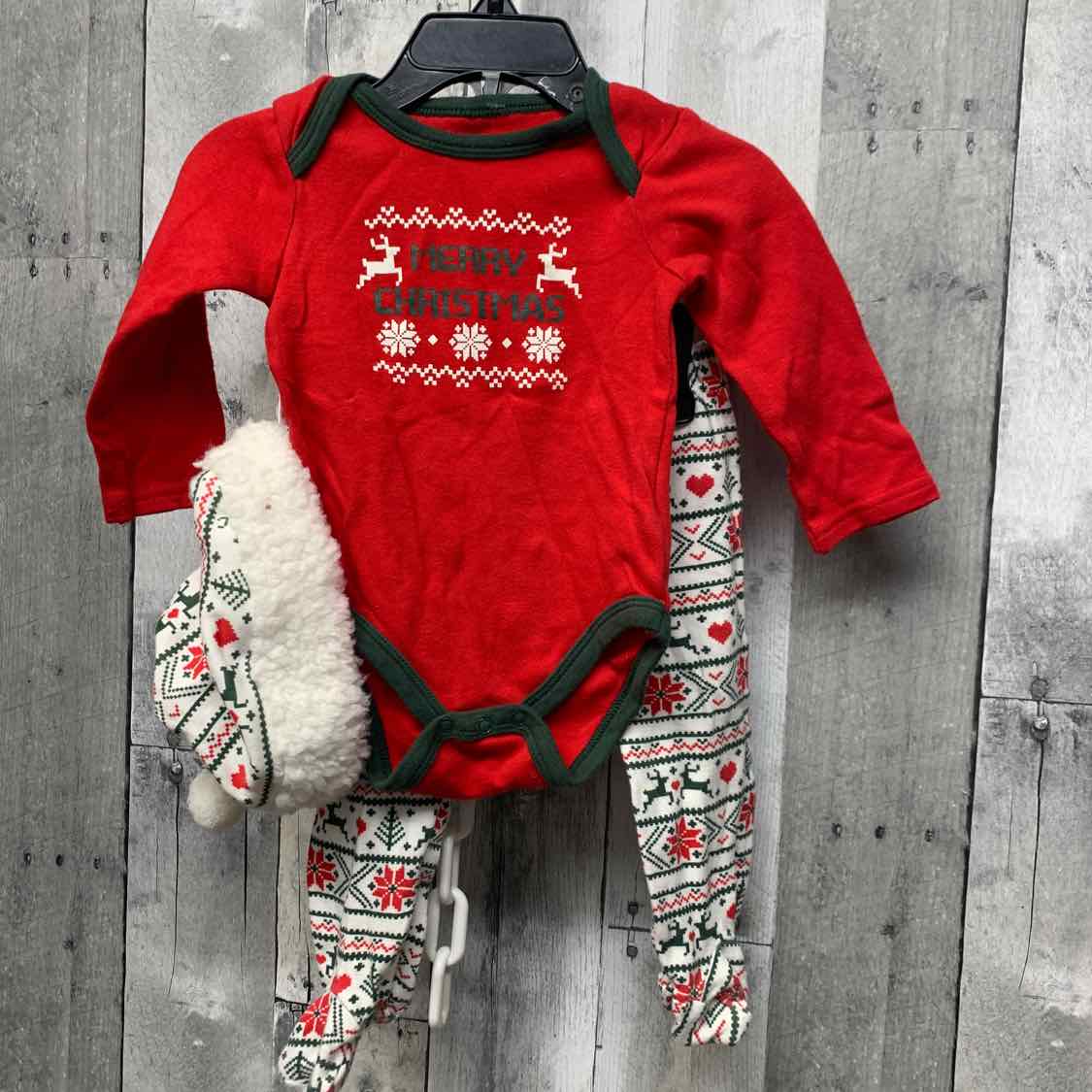 Size 6-9 Months Red/Green Mid Brand Shirt/Pants