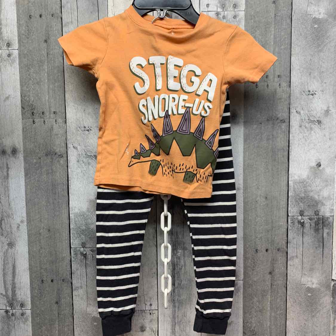 Size 4T Orange/Gray Carter's 2pc PJs