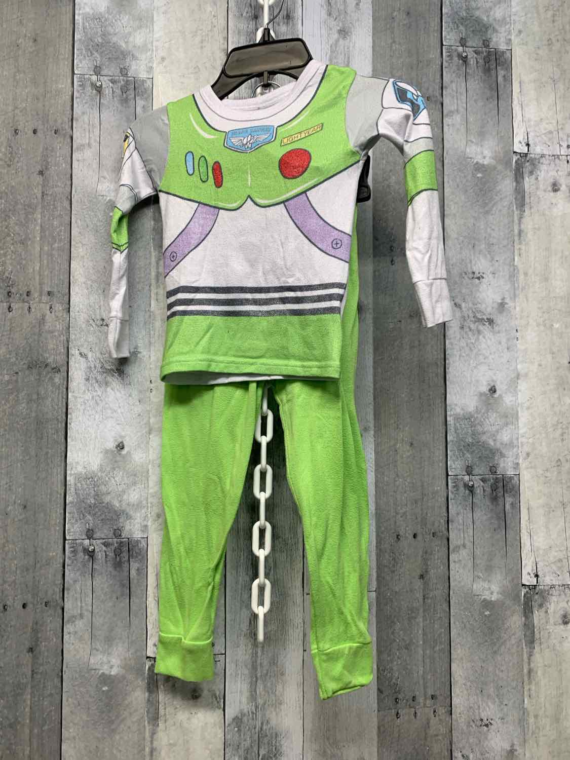 Size 5T White/Green Disney 2pc PJs