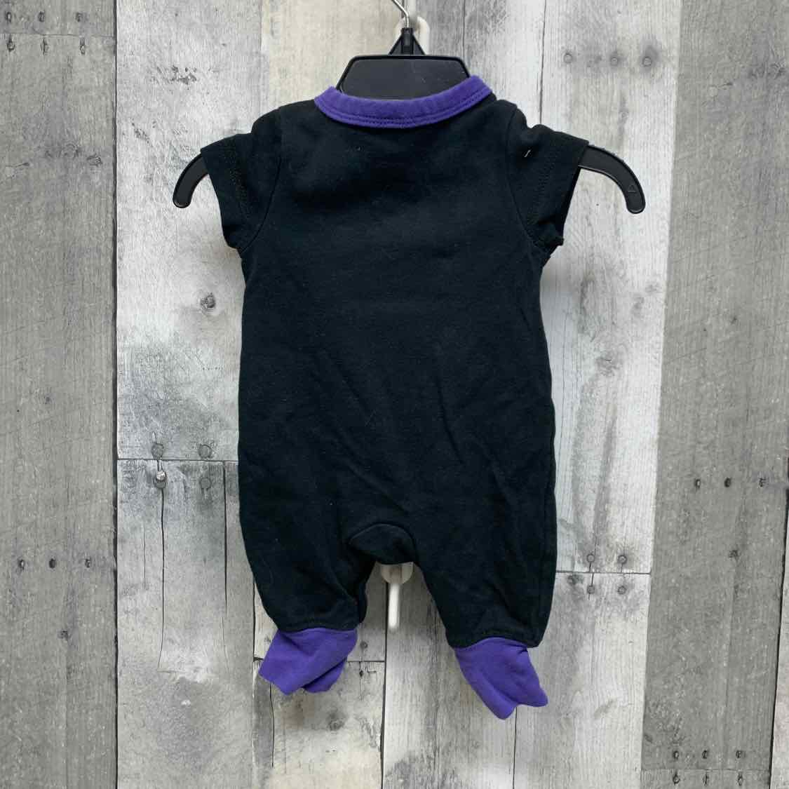 Size Newborn Black/Purple Disney Romper