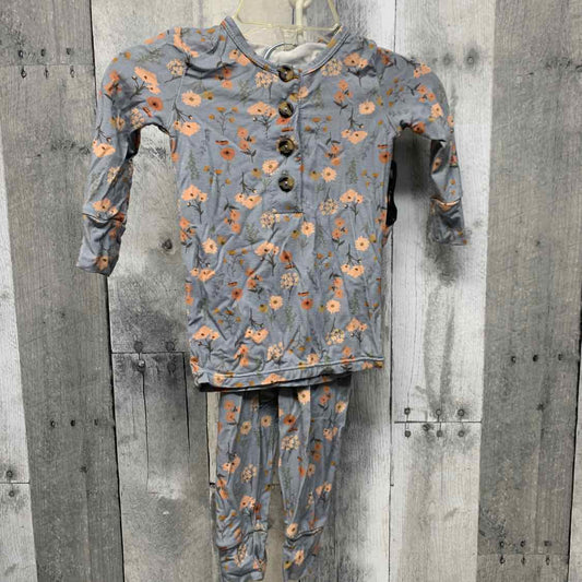 Size 3-6 Months Gray/Pink Bamboo Shirt/Leggings