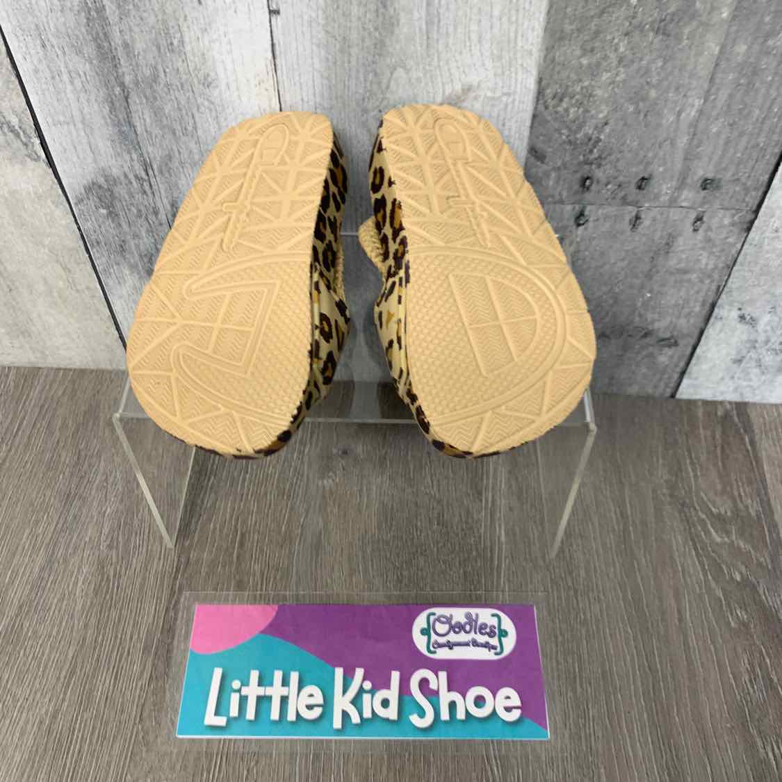 Size 4 Tan Animal Print Champion Sandals