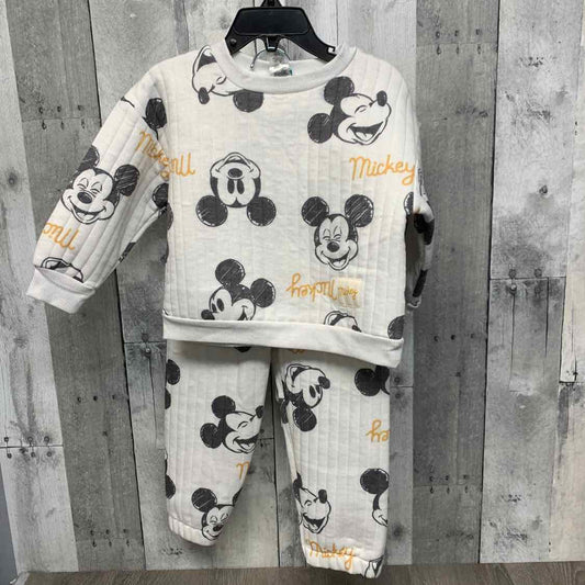 Size 24 Months White Disney Sweats - 2pc