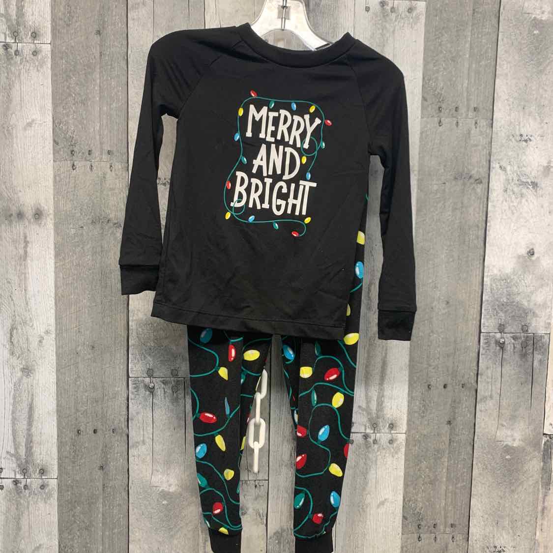 Size 3 Black Print Holiday Brands 2pc PJs