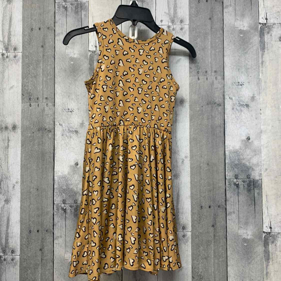 Size 3/4 Tan Print Dot Dot Smile Dress