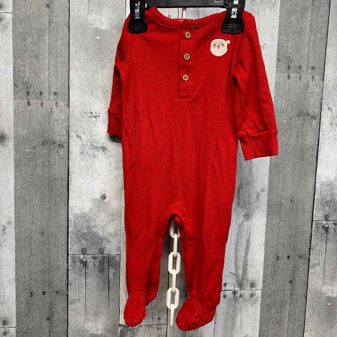 Size 6 Months Red Graphic Carter's Footy PJs